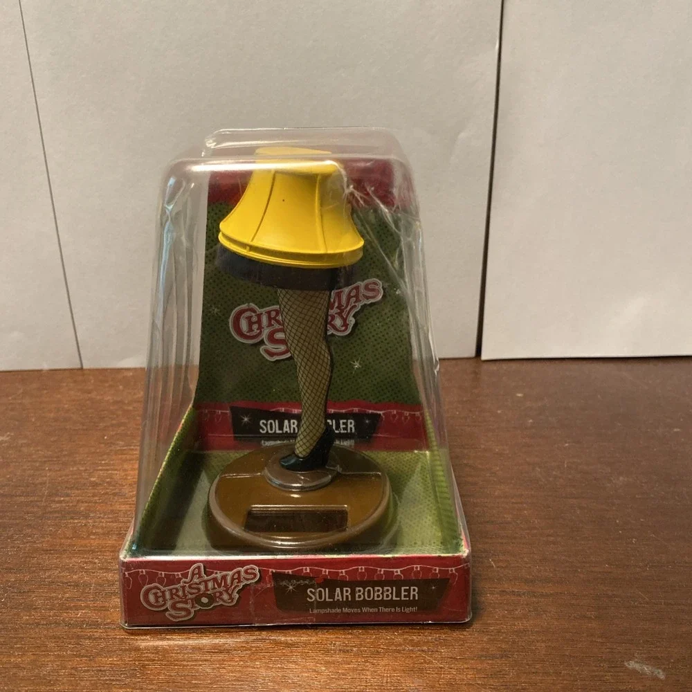 Solar Powered Bobble A Christmas Story Fragile Leg‎ Lamp Light Dancer 5